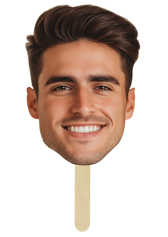 Huge Heads Custom Image Sign on a Stick