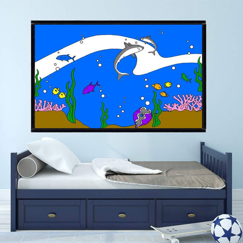 oem 300cm wall sticker coloring drawing