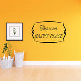 VWAQ This is Our Happy Place Wall Decal Romantic Wall Decor 