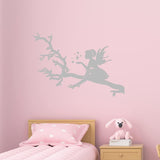 VWAQ Fairy Tree Branch Wall Decal for Girls Bedroom - Nursery Decor Vinyl Removable Sticker