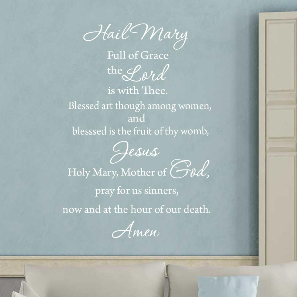 Hail Mary Rosary sticker, religious motivational stickers for adults, – A  mom raising arrows